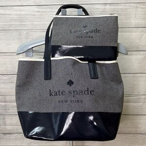 Kate Spade Ash Street Logo Canvas Tote Blazer Blue, matching small zip tote